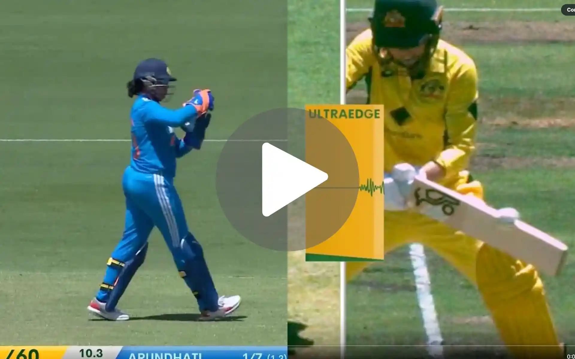 [Watch] Richa Ghosh Turns MS Dhoni With A DRS As Reddy Dismisses Litchfield